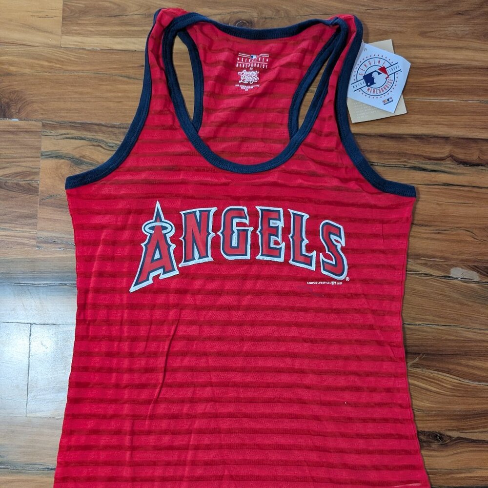 NWT Campus Lifestyle Los Angeles Angels of Anaheim Women s Red Tank Top XS